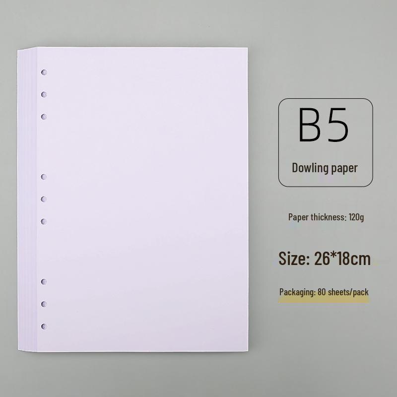 B5 DIY Notizbuch mit losen Blättern, schwarzem Papier und dicken leeren schwarzen Kartonseiten