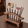 Hanyou Walnut Tea Ceremony Stand & Tool Set
