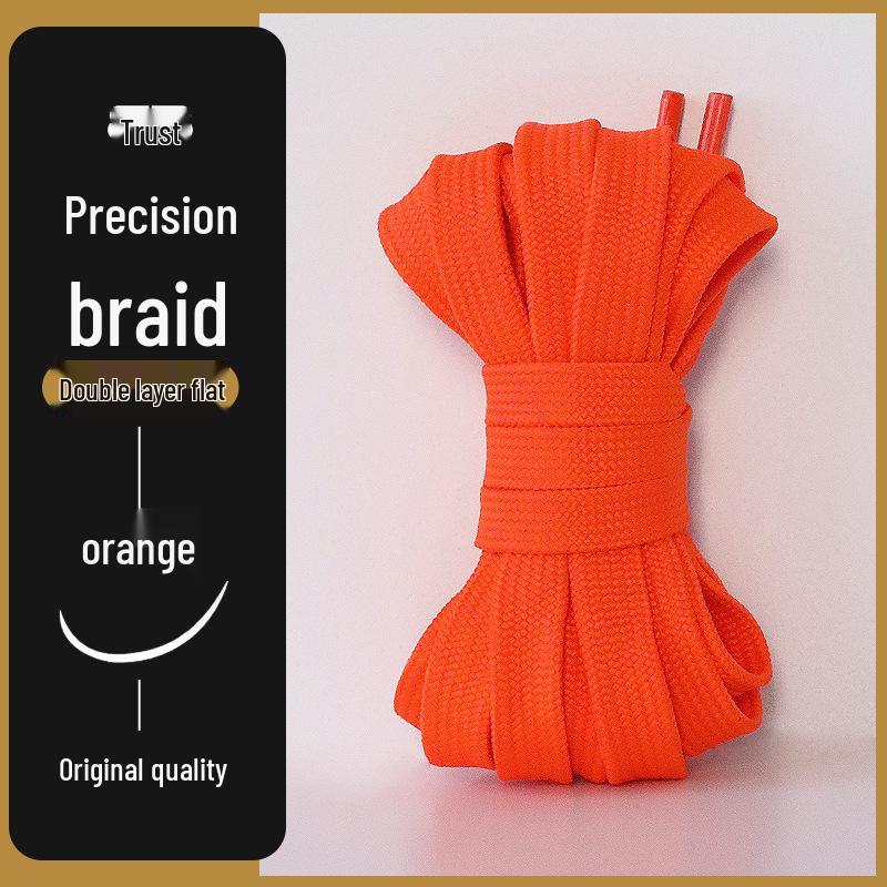 Mångsidiga platta skosnören för män och kvinnor - Original Svart, Vit, Färgglada, Rosa, Grå