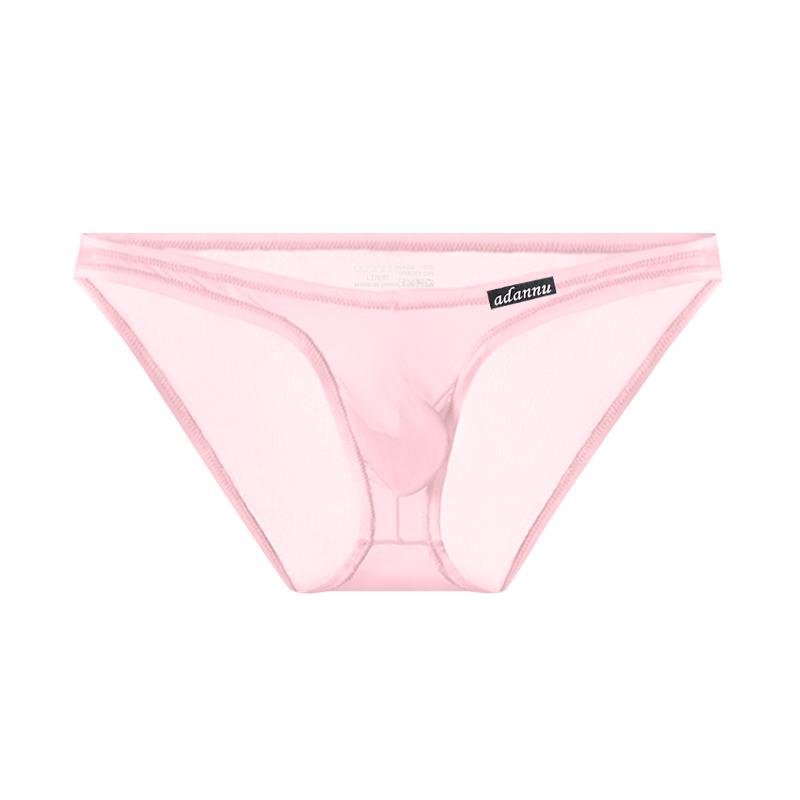 Low Waist Men's Underpants, Light Transparent Men's Panty, Sexy Love Triangle Pants, Breathable Convex Pouch