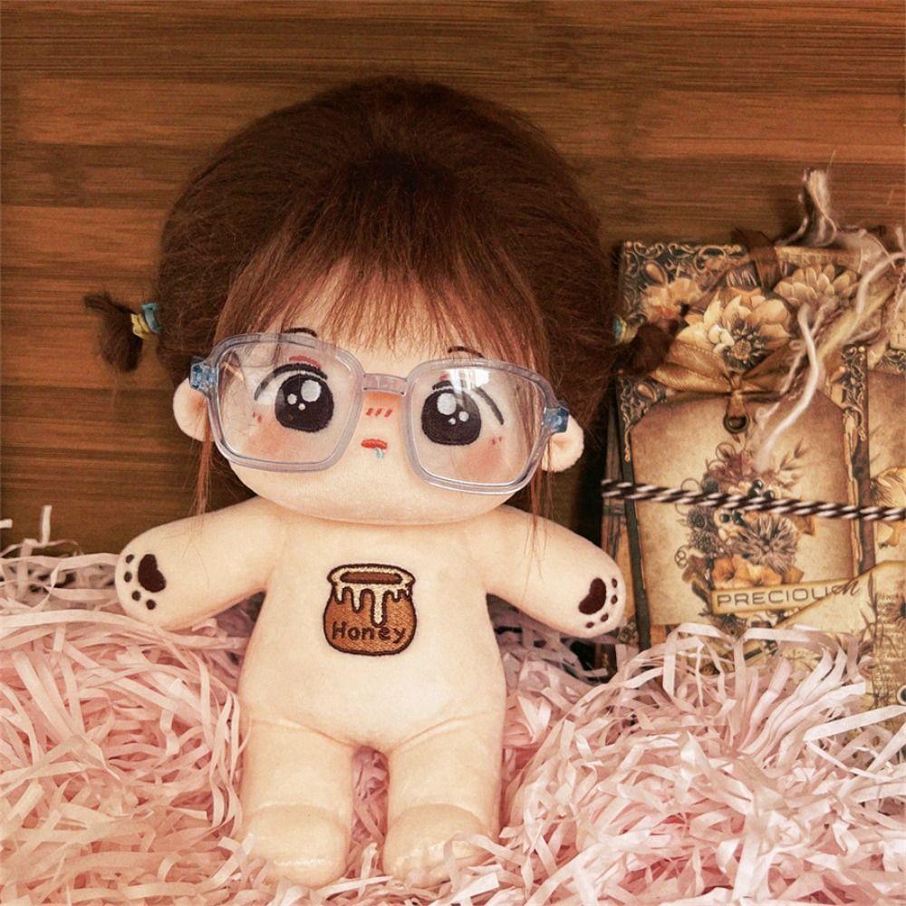 Facial Decoration Mini Stuffed Doll Headset Mini Toy 20cm Plush Doll Headwear  Idol Doll