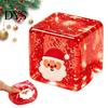 Soft Cube Toy Christmas Clear Squeeze Toy, Santa Claus Tree Snowman Pattern Stress Slow Rebound Toys Cube, Rising Sensory for Party Favors Themed