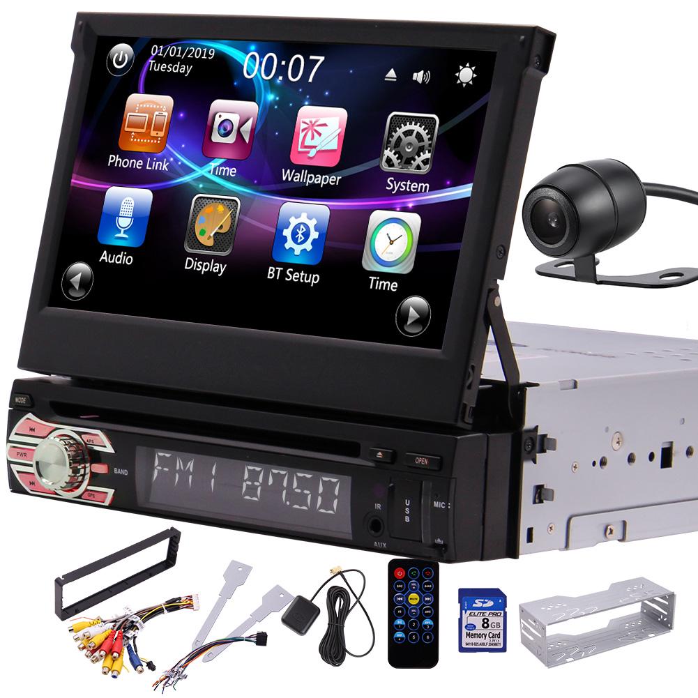 Single DIN Head Unit In Dash Car Stereo 