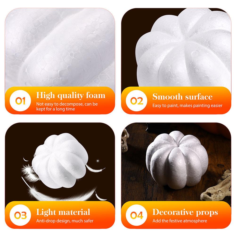 1Set Realistic DIY Pumpkin Decorations Handmade Foam Halloween Pumpkin Molds for Party DIY Pumpkins Halloween Decors