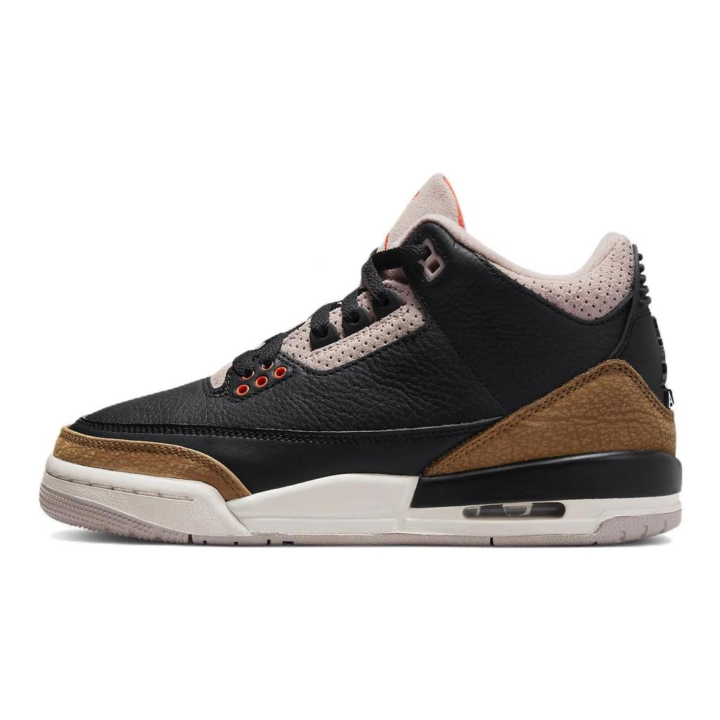 Air Jordan 3 Retro Grade School 'Desert Elephant' (Unisex) Black / Rush Orange / Fossil Stone / Sail Kids' Basketball Shoes DM0967 008