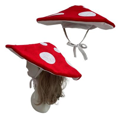 Mushroom Hat for Halloween Costume Hat Festival Party Gathering Headgear Seasonal Party Photoshoots Hat Accessories