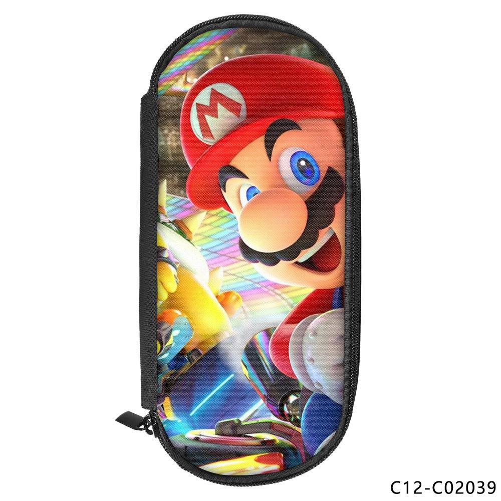 Animation Peripheral Single-layer Children's Pencil Bag Vertical Square Polyester Student Stationery Pencil Bag