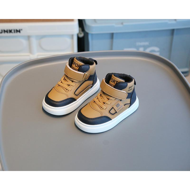 Kids High Top Platform Sneakers Lightweight Soft Soled Casual Sports Shoes For Boys Girls