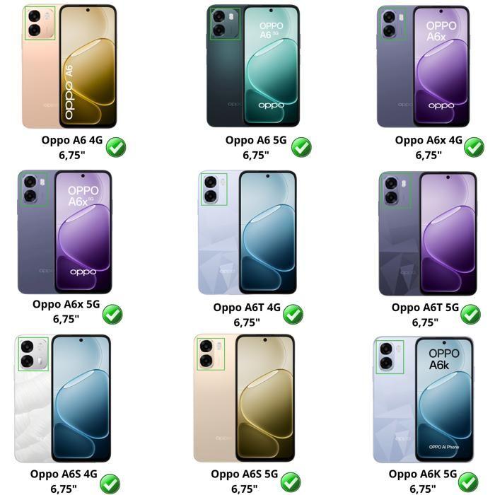 Verre Trempé pour Oppo A6 4G/A6 5G/A6x 4G/A6x 5G/A6T 4G/A6T 5G/A6S 4G/A6S 5G/A6K 5G [Pack 4] Film Vitre Protection Ecran Phonillico®