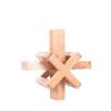 Individuelles übergroßes Buchenholz Luban Lock - Pädagogisches Zapfen- und Schlitze-Puzzle-Spielzeug mit Zeichnungen und Mustern