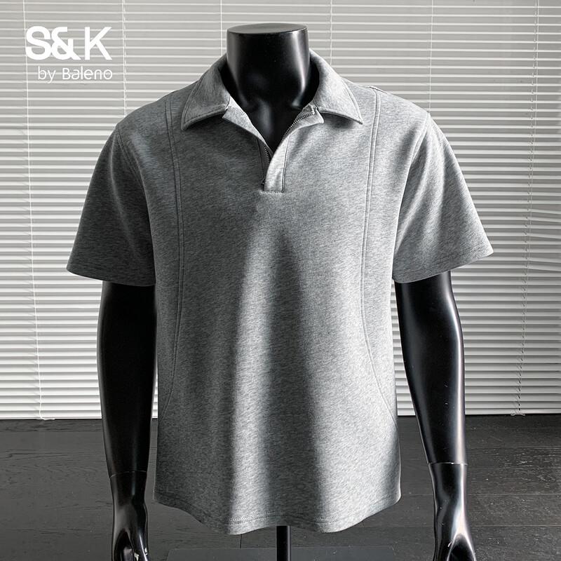 

Baleno Men s S&K Series Raglan Sleeve Half-Zip Polo Shirt 4XL