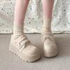 Retro Small Man Heightened Thick-soled Snow Cotton Shoes Women's Winter New Warm Outer Wear Plush Shoes