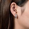 AnuJewel 4mm 3cttw D Color Moissanite Huggie Hoop Earrings 925 Silver Luxury Huggie Earring For Women
