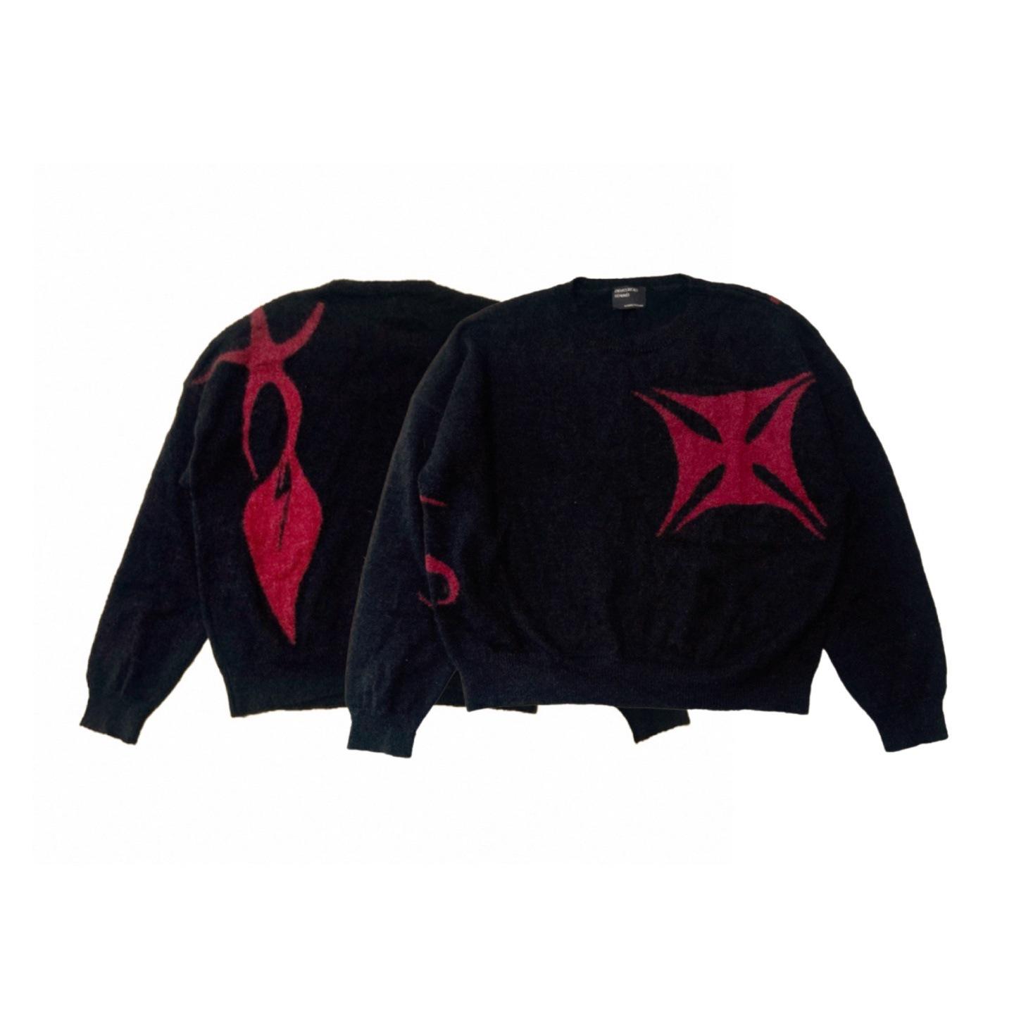 

ERD Second-Gen Alien Jacquard Round Neck Sweater - Li Shengjun Style Extra Large