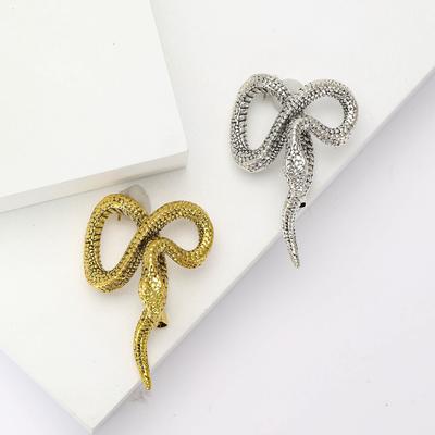 Kreative Retro-Brosche aus Emaille und Python-Muster, schlichte Mode für Herren und Damen, Anzug, Mantel, Anstecknadel
