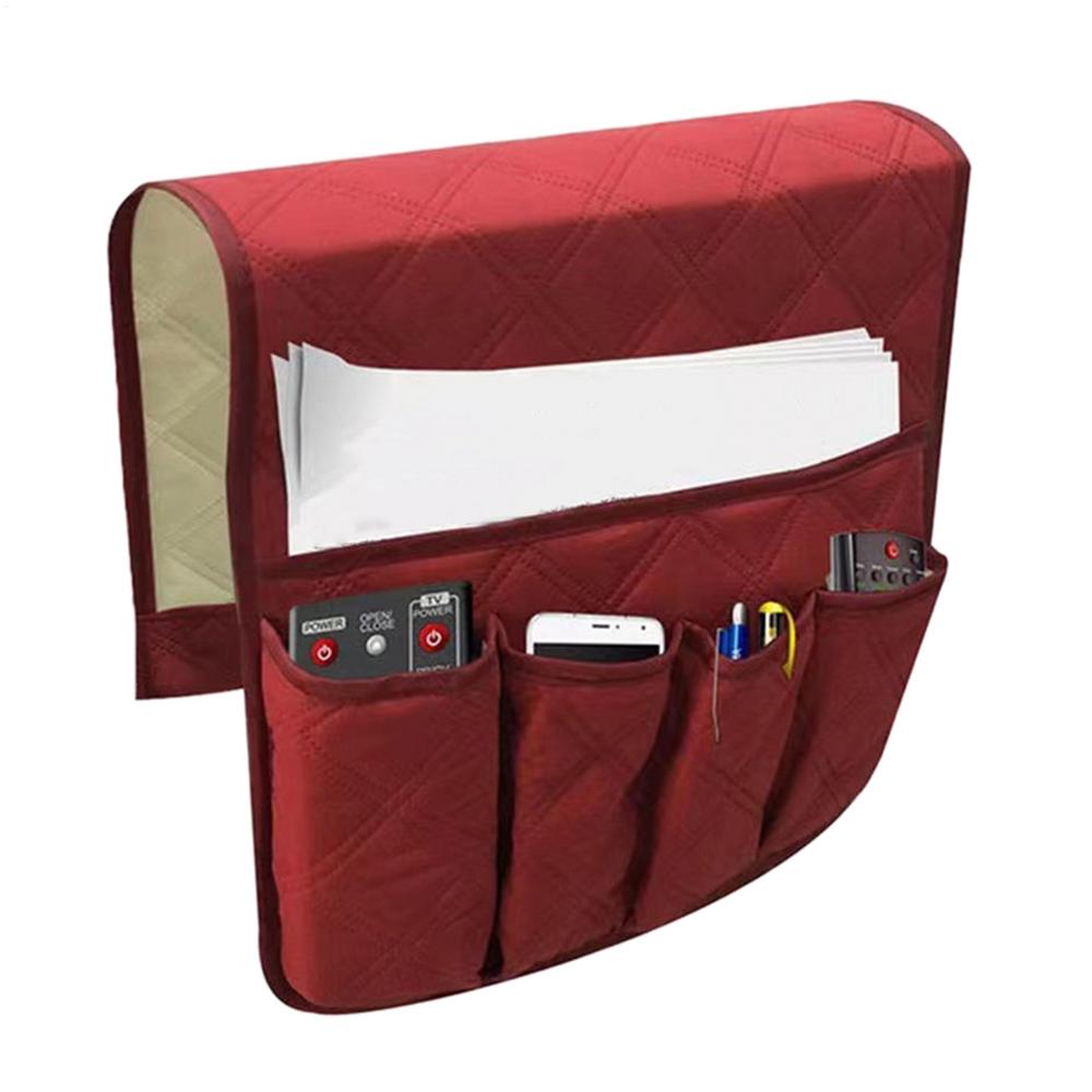 Soffförvaringsväska Organizer Sängskrivbordspåse Soff-TV-Fjärrkontroll Hängande Fack Soffförvaringsorganisatör Sänghållare Fickor