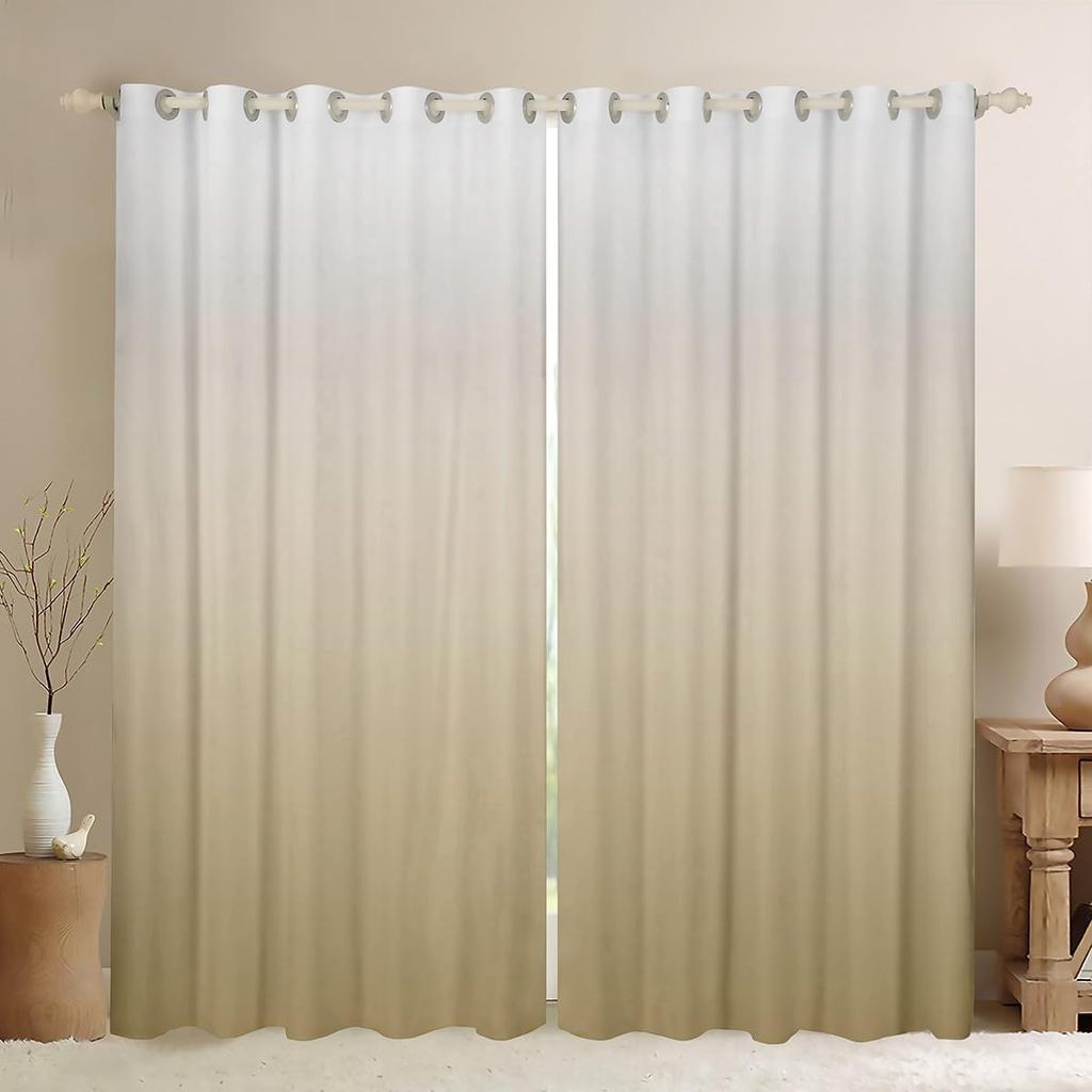 Gradient Window Curtain Ombre Curtains Panels Polyester Treatments Drapes Adults Teen Bedroom Living Room Blackout For Sitting Made Of