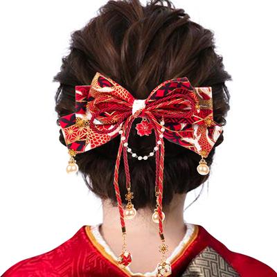 [OTAKUMARKET] Haaraccessoire Lint voor Hakama, Afstudeerceremonie, Kimono, Japanse Kleding, Yukata, Furisode, Shichi-Go-San, Volwassenheid