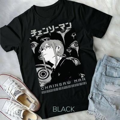 Chain Saw Man Makima Anime New Top Best Manga Unisex Tshirt