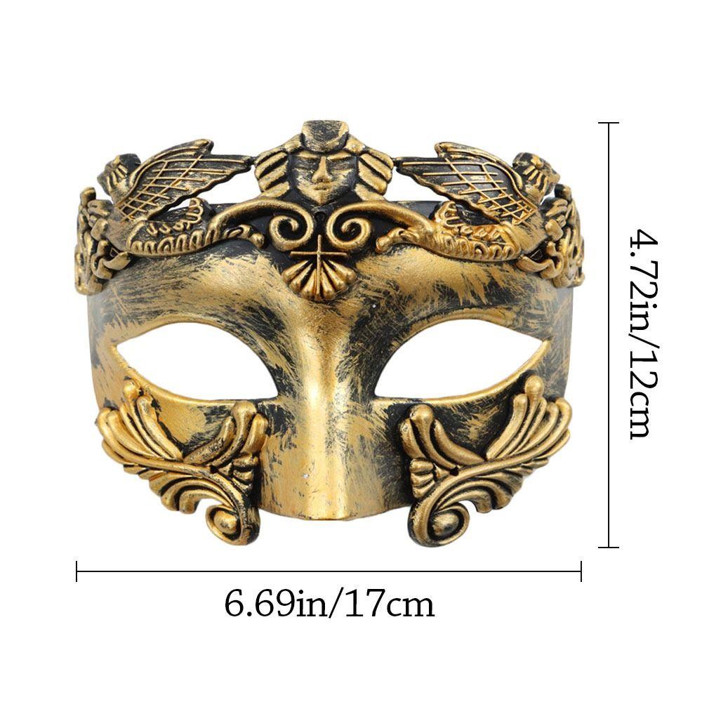 Fashion Cosplay Halloween Mask Ancient Greek Venetian Masquerade Mask Roman Festival Costume Party Supplies for Men