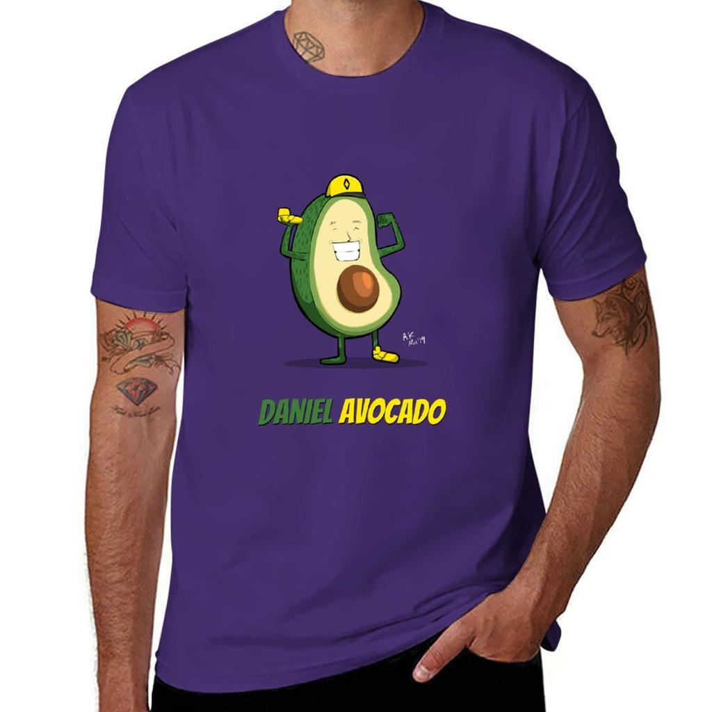 Daniel Avocado TShirt boys whites boys animal print aesthetic clothes mens graphic tshirts funny