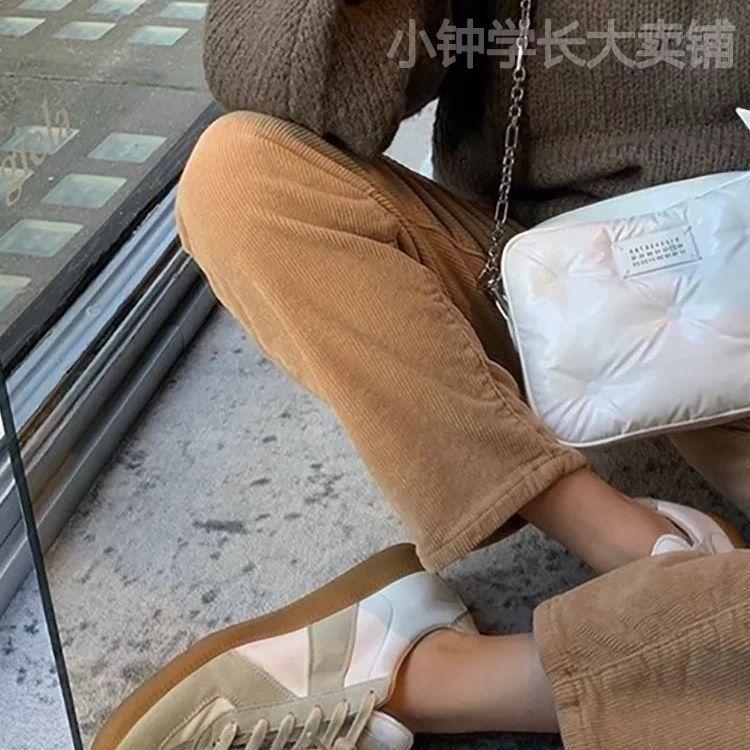 Cowhide Version of German Training Shoes 2025 Spring New Leather Little White Shoes Children's Versatile Flat-bottomed Sports and Leisure Shoes Men