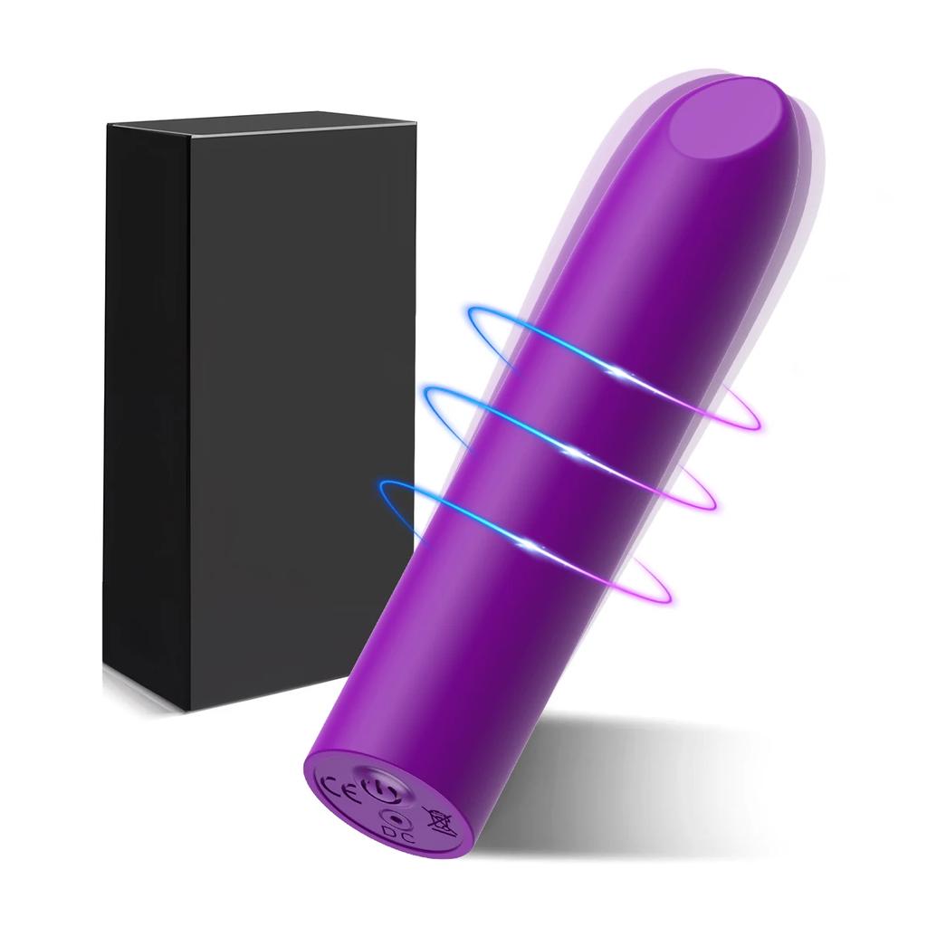Small Bullet Vibrator Women Mini Clit Vibrator Silicone Finger Massager for G Spot Nipple Female Rechargeable Lipstick Sex Toys
