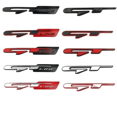 3D Metal Car Body Rear Trunk Emblem Badge Sticker for GT Line  K3 K4 K5 Sportage Ceed RIO Optima Picanto Car Accessories