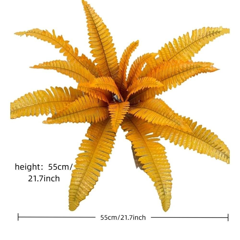 18 Leaves Fake Fern Plants Lifelike Artificial Palm Tree Home Party Decor