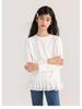 Tao Town Mädchen Langarmshirt mit Spitzennähten - Koreanischer Stil Frühling/Herbst Trend