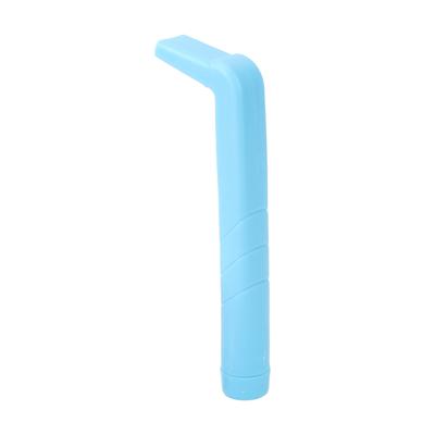 Hiccup Stopping Straw Elbow Type Reusable Effective Burp Stopping Straw for Elderly Children Blue