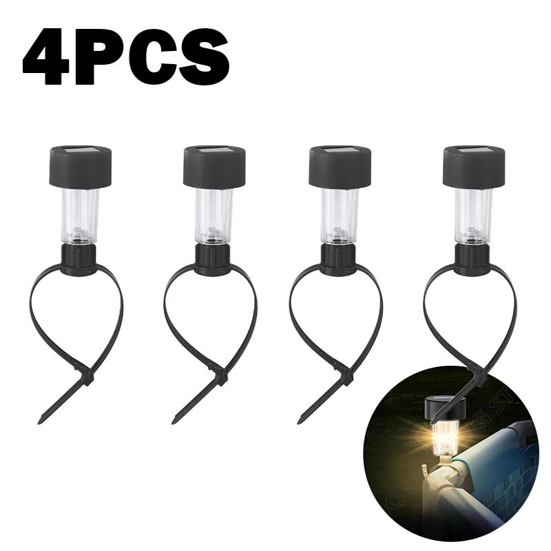 Solar LED Pool Lights Waterproof Ground Lights for Swimming Pool Fence Decorative Lighting Backyard Safety Accessories Lights