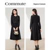 Si Shui Nian Hua Damen Elegantes Midikleid im Stil kleiner Duft
