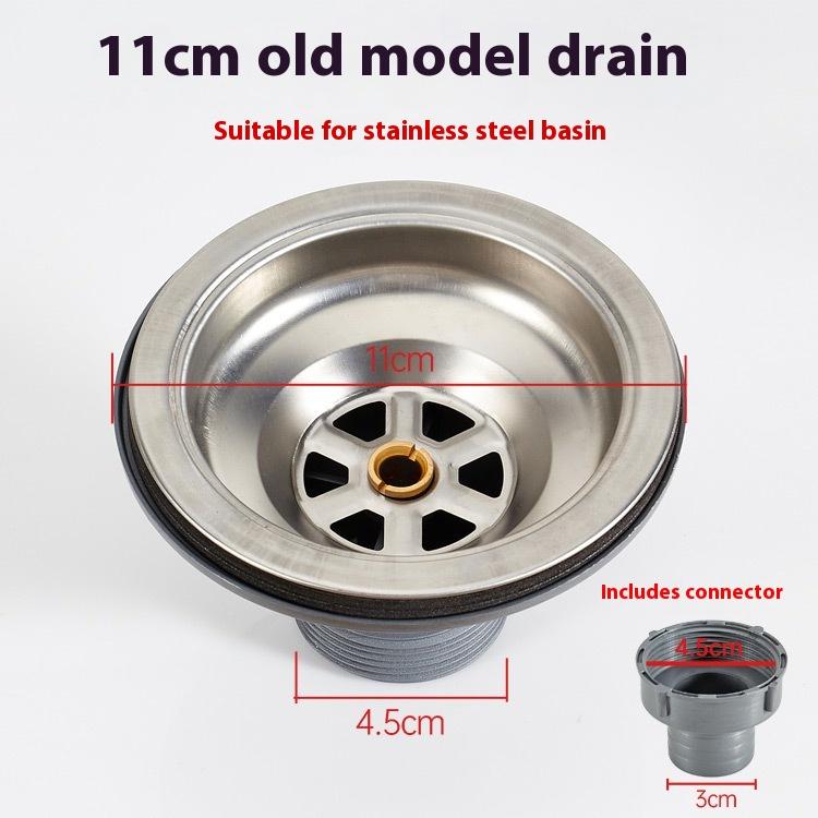 1 STÜCK Edelstahl Spülbeckenablauf Beckenablauf Abfallsieb Stopfen Abfallkorb Dichtungsdeckel für Küchen Badezimmer Zubehör