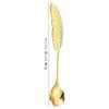 1Pcs Creative 304 Stainless Steel Spoon Feather Spoon Fork Coffee Spoon Christmas Gifts Kitchen Accessories Tableware Decoration
