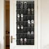 Over-the-Door Shoe Organizer 35 Pockets Mesh Breathable Storage Bag Hanging Shoe Storage Bag with Hooks for Door Closet Dorm Room