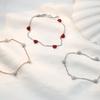 Accessories Simple Versatile Zircon Titanium Steel Jewelry Women'S Fresh And Sweet Color Zircon Love Bracelet