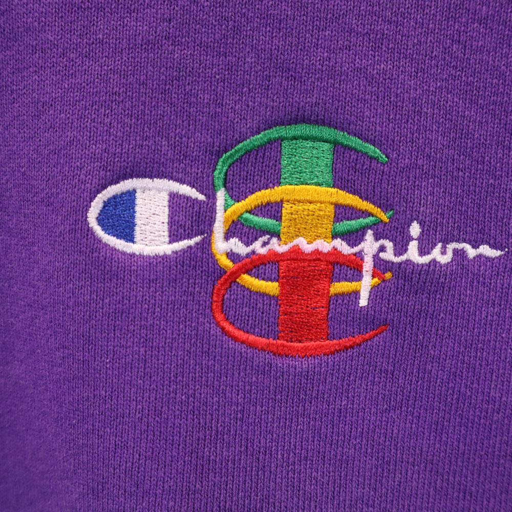 Champion 90s Old USA made blue tag Long sleeve sweat trainer Back brushed Men's Used