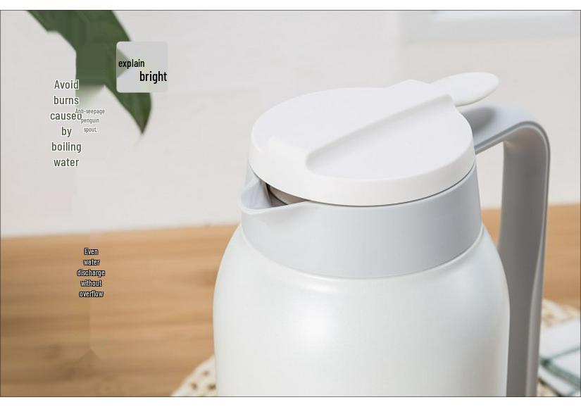 Portable 316 Stainless Steel Thermos Flask - Large Capacity Coffee & Tea Hot Water Bottle for Home, Dorm & Student Use