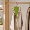 V-Shaped Hanging Rack with 10 Hooks Double Sided Hanger 360° Swivel Hook Closet