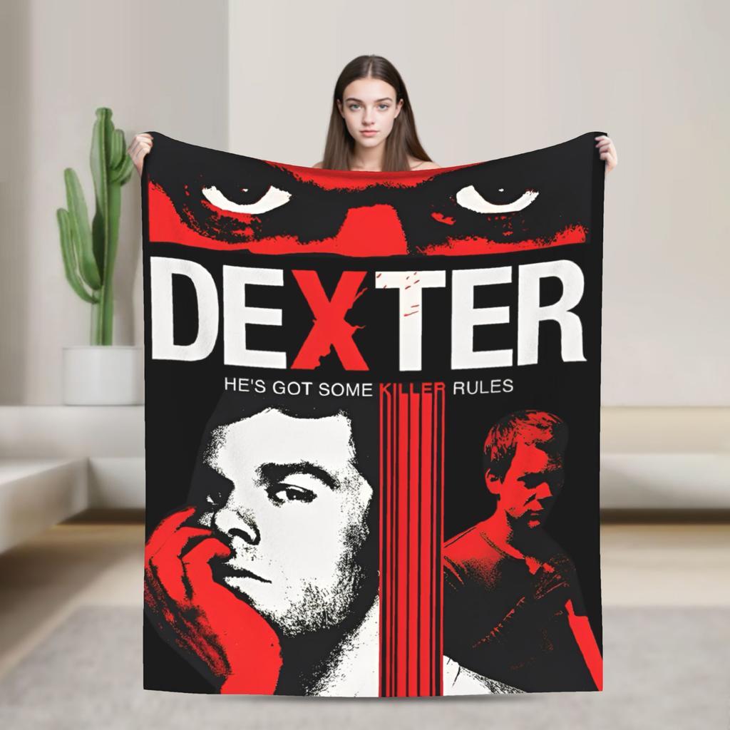 Dexter  Warm Soft Blanket  Kids Plush Throw Blanket Fluffy Couch Chair Flannel Bedspread Sofa Bed Cover