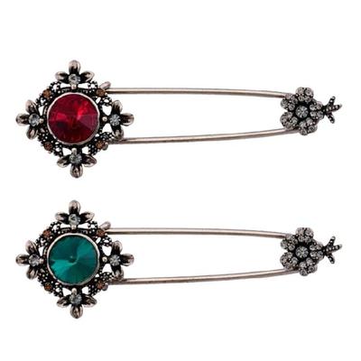 Retro Brooch Pins Jewelry Brooch Creative Scarf Pin Flower Brooch Lapel Pin Safety Pins Brooch