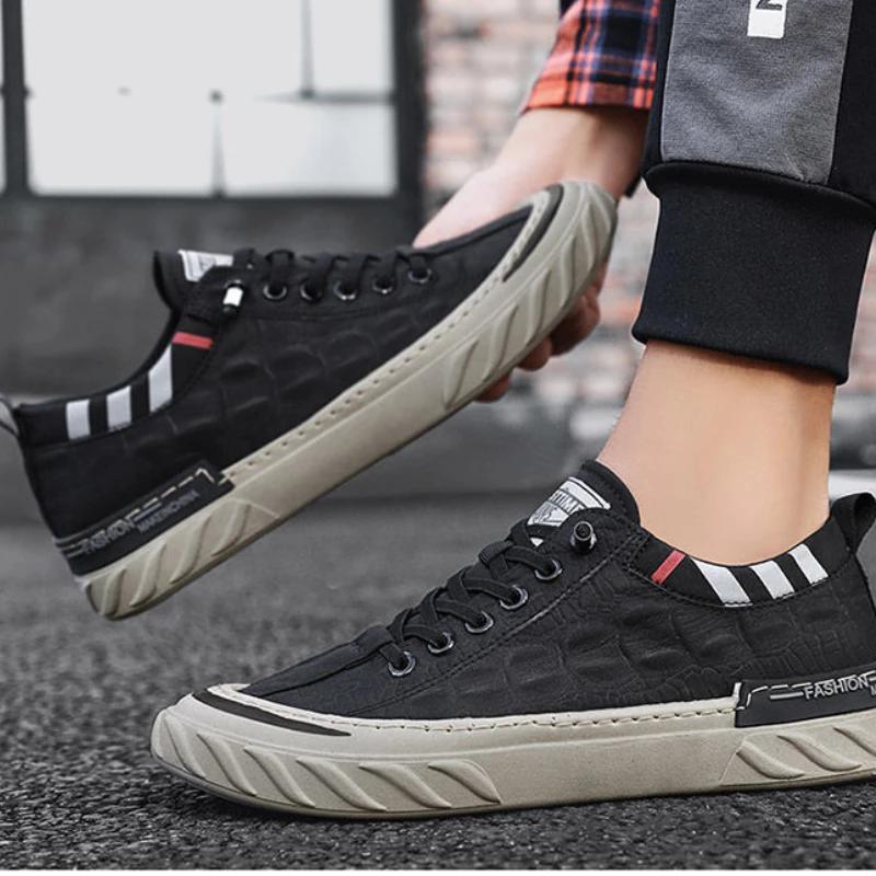 Mode Herrenschuhe aus Segeltuch, bequem, für alle Gelegenheiten, Turnschuhe, atmungsaktiv, Eisseide, lässig, Wanderschuh, Outdoor-Sport-Loafer