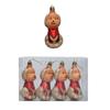 3/4 Stück Mehrfarbige Weihnachts-Hängedekoration Kunststoff Cartoon Bär Hund Weihnachtsbaumschmuck Schaufenster Weihnachtsmann Engel