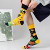 Asymmetric Crew Socks Men Women Cartoon Sports Casual Fashionable Pair
