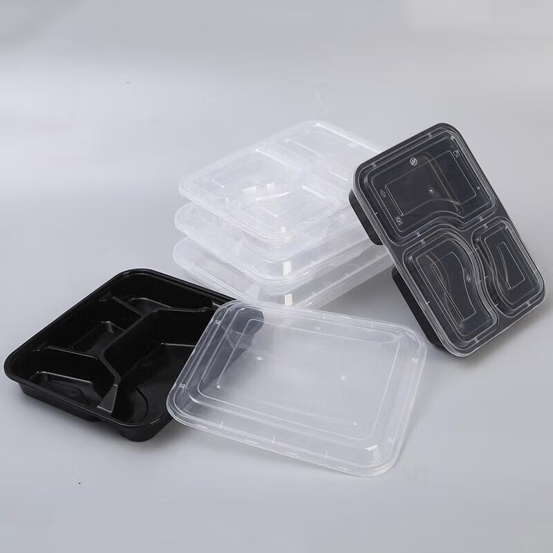 JingJingRS 1000ml Square Disposable Takeaway Containers