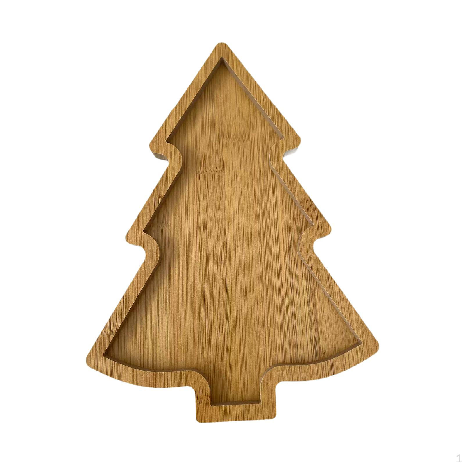 

Деревянная сервировочная доска для подноса, столешница, деревянная тарелка для рождественской елки, еда для конфет Style B