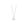 Vivienne Westwood Reina Saturn Orbit Crystal Pendant Necklace Women necklace Brass Silver 6302009502P102SM