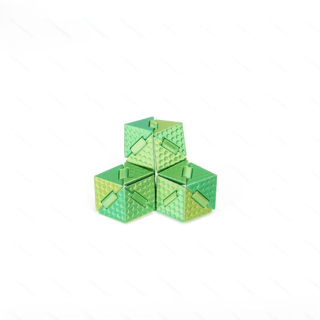 3D Printed Durable Deformable Folding Cube—Portable Multi-Face Flip Puzzle Cube, Office Desk Decoration, Focus Aid Tool, Boredom Buster