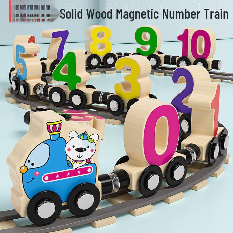

Muwanzu Magnetic Wooden Number Train Toy